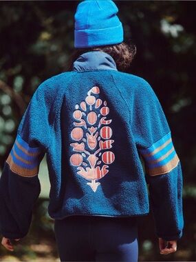 FP Movement Mountain High Sporty Logo Fleece Full Zip Jacket